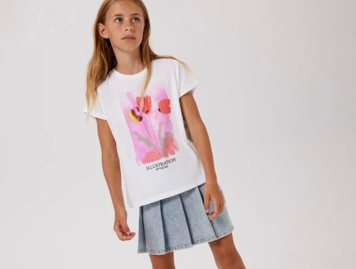 Name It nederdel lys blå denim